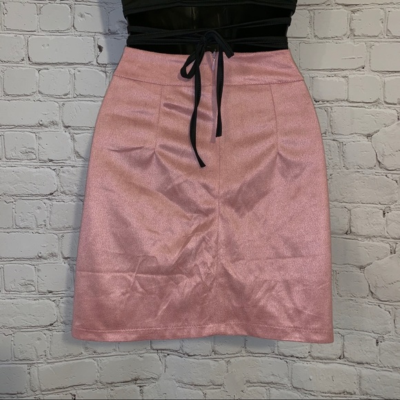 CLEARANCE! Light faux suede mini skirt - Picture 6 of 7